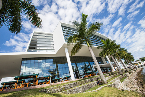 Exterior of the Student Center at the University of Miami